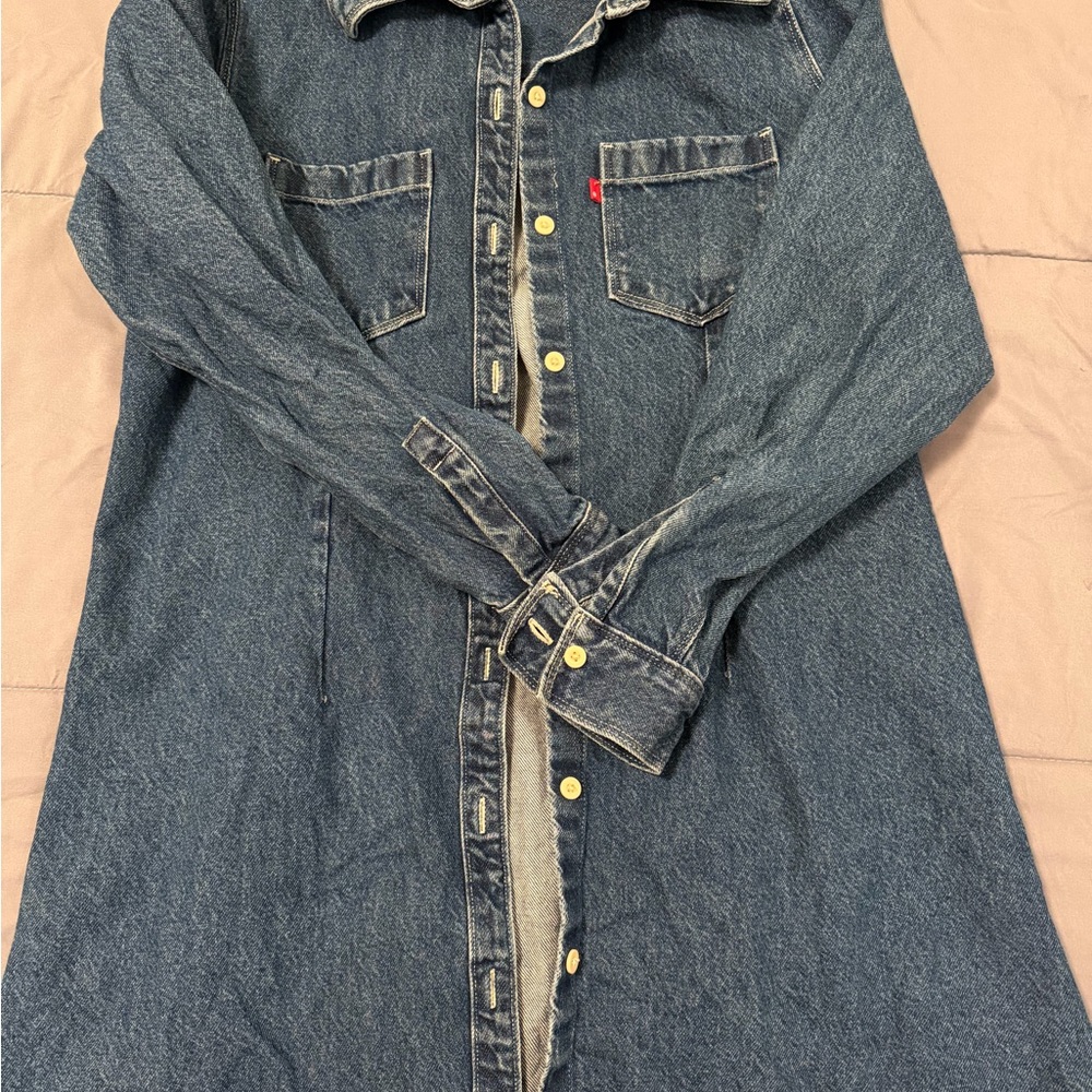 Levi's Dark Blue Denim Shirt with Red Tab Label